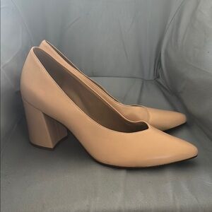 Naturalizer Tan Block Heel Pumps